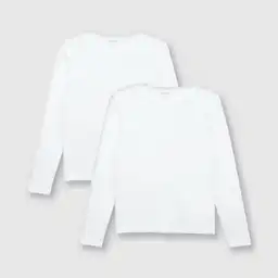 Pack Camiseta Unisex Blanco Talla 12A Colloky