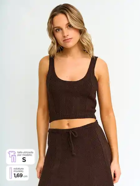 Index Polera Sin Mangas Ecurvi Nn P6 S25 Choco S