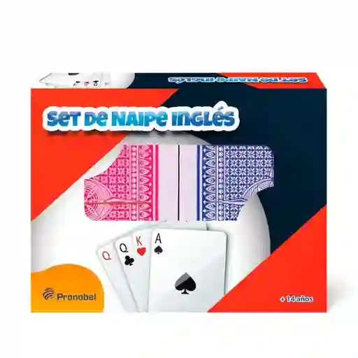 Pronobel Set Mazos Naipe Inglés