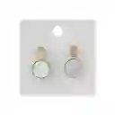 Aretes de Concha Simples Mixtos Miniso