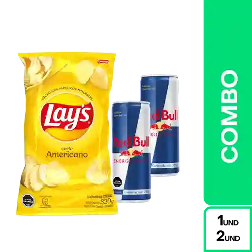 Combo Lays Corte Americano + Red Bull 250 cc 2 Und