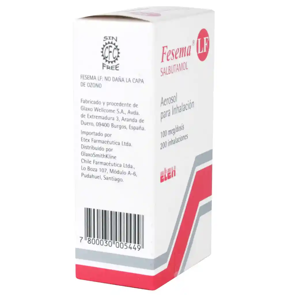 Fesema LF Salbutamol (100 mcg) Broncodilatador