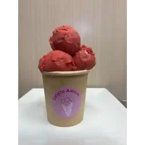 Helado de Frambuesa Albahaca