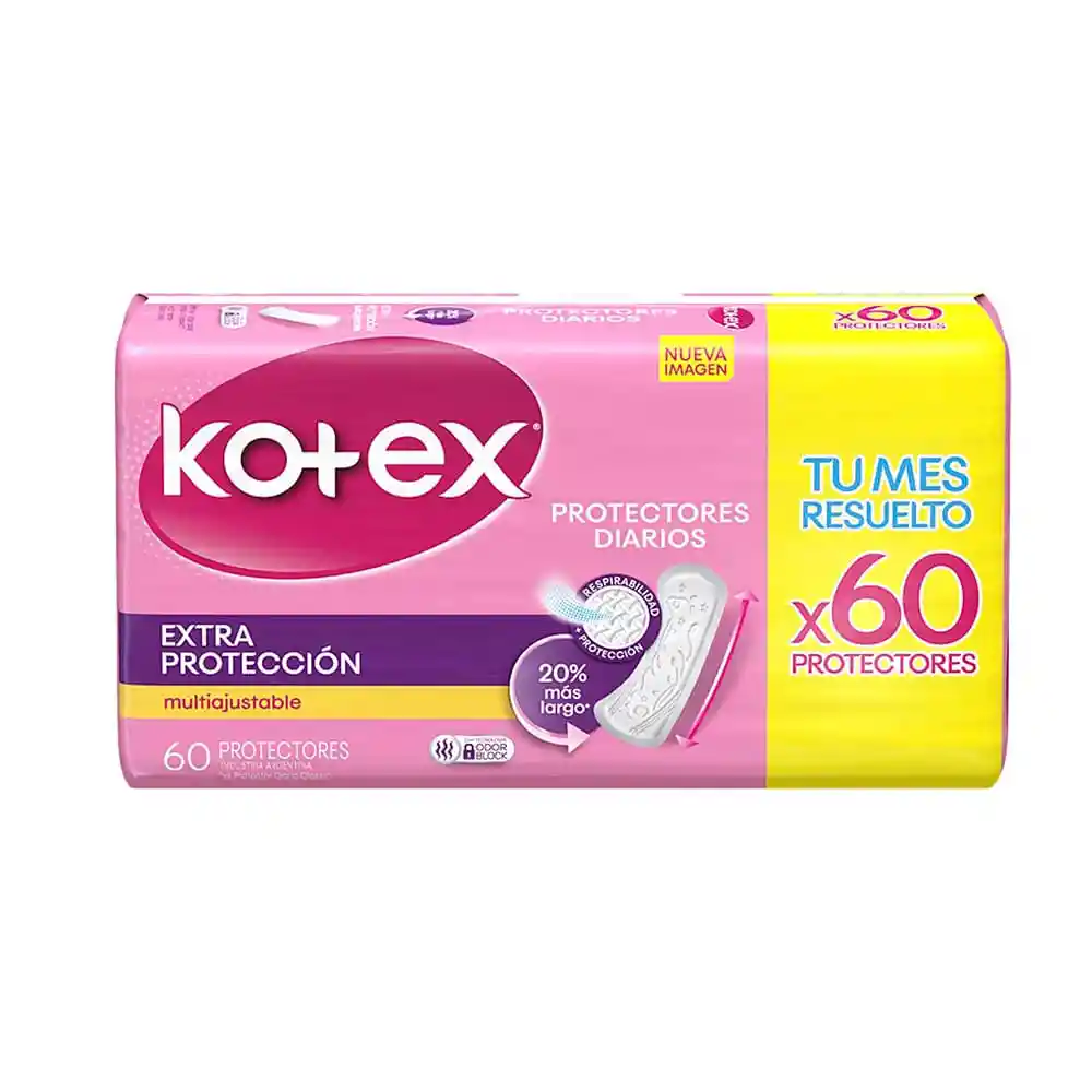 Kotex Protector Diario Largo Extra Proteccion