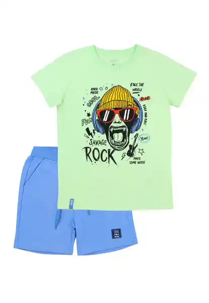 Conjunto Day to Day Kids Verde Limon 04 735
