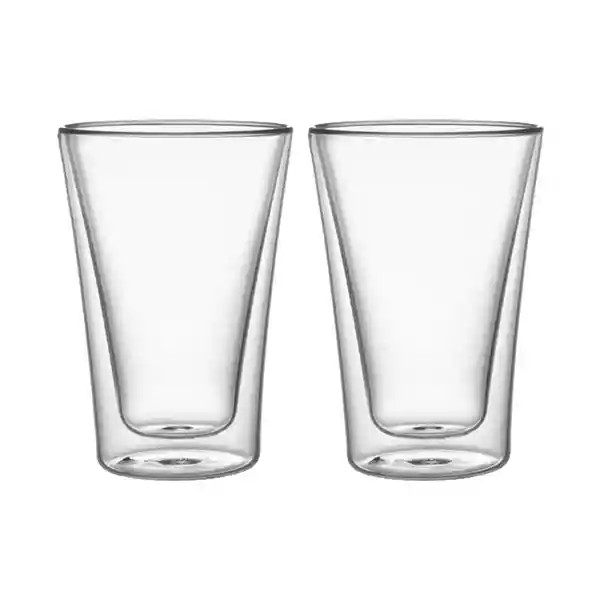 Simplit Set Vasos Vidrio Doble Pared