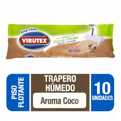 Virutex Trapero Multiuso con Ojal para Piso Flotante Aroma a Coco