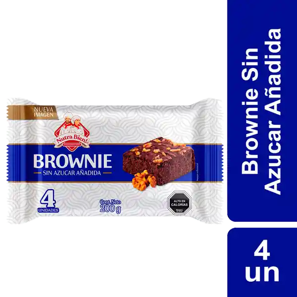 Nutra Bien Brownie sin Azúcar Añadida