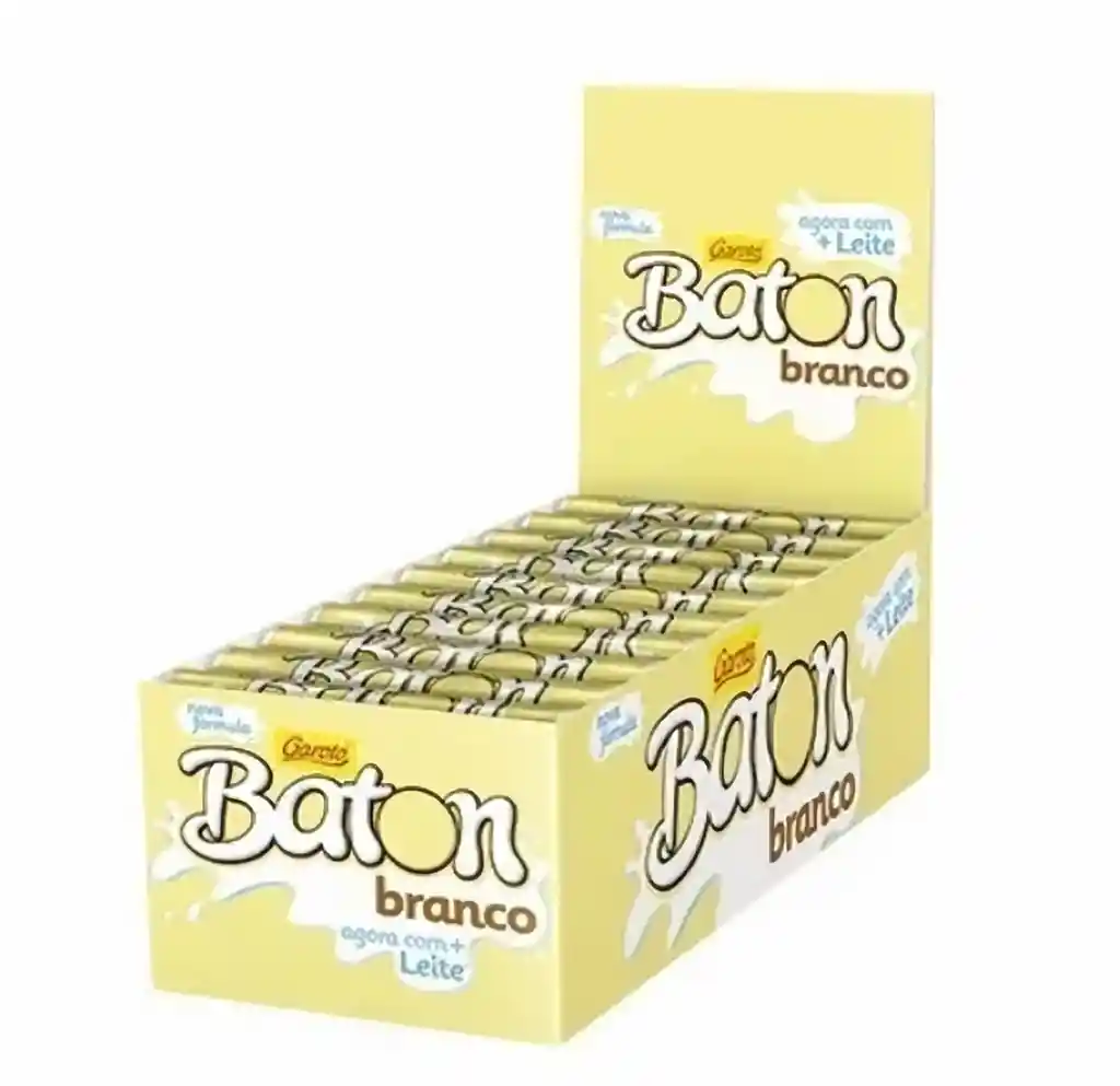 Botón Chocolate Blanco Con Forma de Tubo