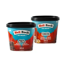 Hell Rock Pack de Helado Black In Black + Pistacho California