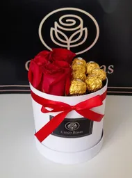 Box Blanco Rosas y Ferrero Rocher