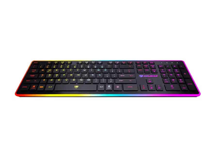 TECLADO GAMER VANTAR USB QWERTY MEMBRANA 8 EFECTOS BACKLIGHT COUGAR