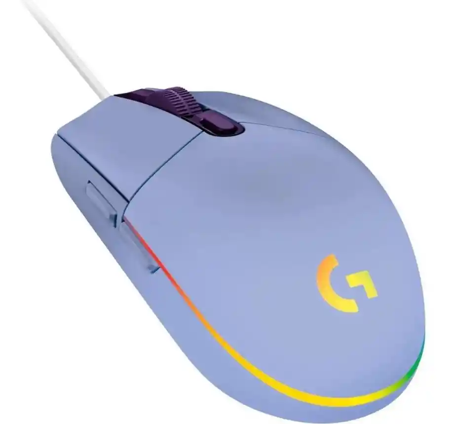 Logitech Mouse Gamer G203 Lightsync Rgb 8000 Dpi Lila