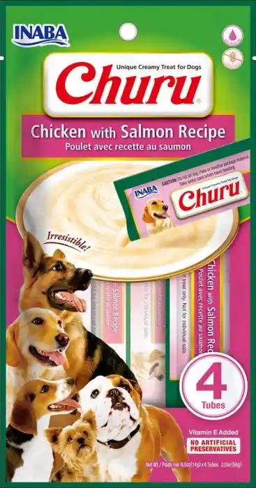 Inaba Churu Perro Pollo con Salmón 56g (4 tubos)