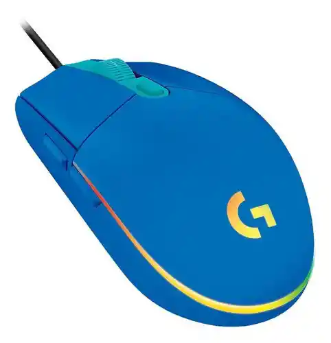 Logitech Mouse Gamer G203 Lightsync Rgb 8000 Dpi Azul