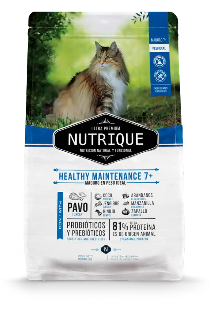 Nutrique Gato Adulto 7+ - 2Kg