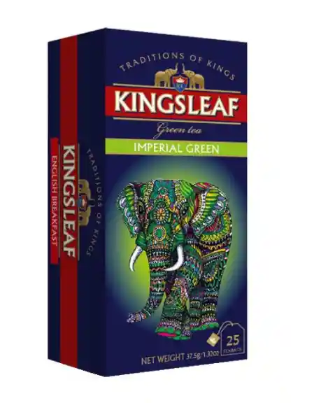 Té Imperial Green. Kingsleaf. 25 bols