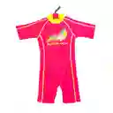 Traje de baño una pieza fucsia/amarillo upf 50+ Talla 9-10 años