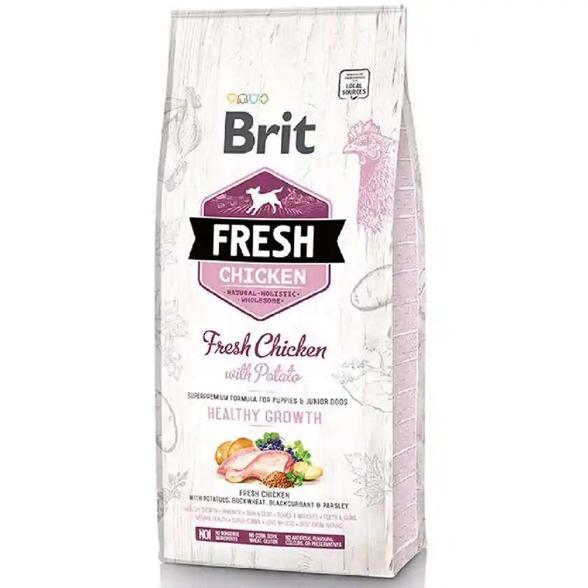 Brit Alimento para Perro Cachorro Fresh Sabor a Pollo con Patata