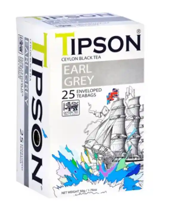 Te negro Earl Grey. Tipson. 25 bols