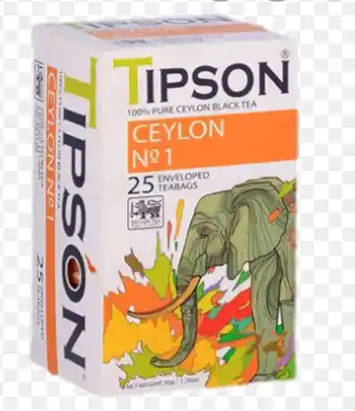 Té Ceylon N°1. Tipson. 25 bols