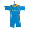 Traje de baño una pieza azulino/naranjo upf 50+ Talla 3-4 años