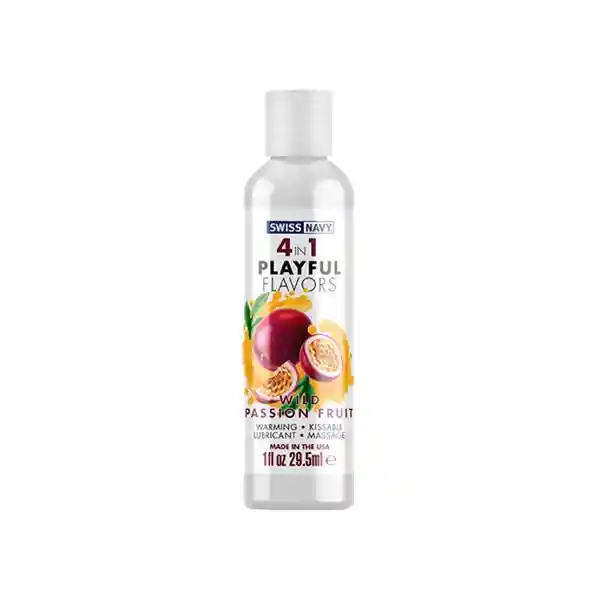 Lubricante Con Sabor Fruta De La Pasión Silvestre 4 En 1