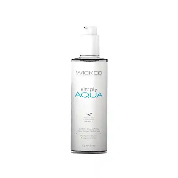 Lubricante Simply Aqua Con Extracto De Hoja De Olivo 120 Ml.