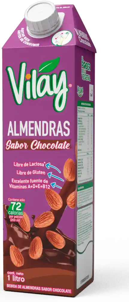 Leche de almendras con chocolate