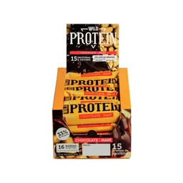 Wild Protein Barras De Proteína Chocolate Mani 45 G X 16
