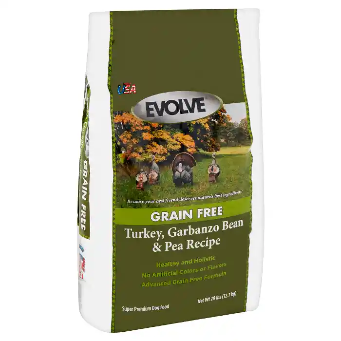 EVOLVE DOG ADULTO GRAIN-FREE TURKEY, GARBANZO BEAN & PEA RECIPE X 12.7 KG