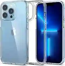 Carcasa transparente para iphone 13 pro con bordes reforzados