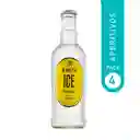 Bauza ice limon 4 botellines 275cc