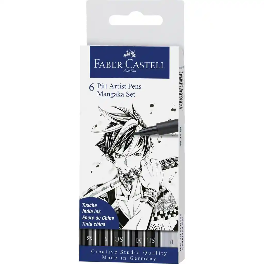 Faber Castell Set De Marcadores Pitt Artist Pen Manga 6 Unidades