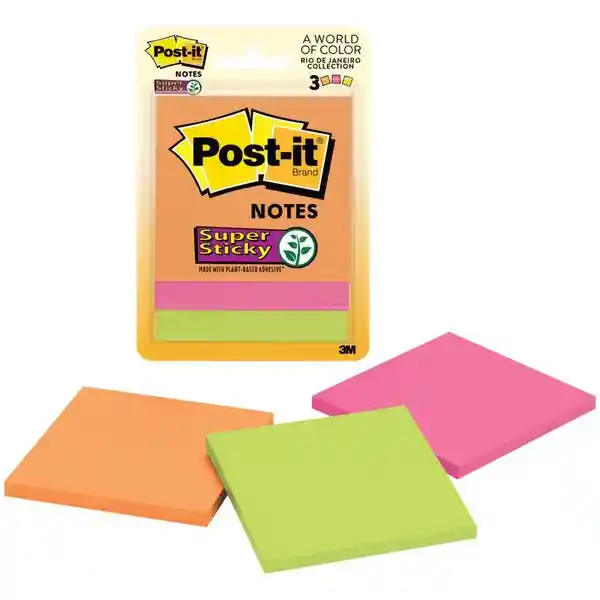 NOTA ADHESIVA POST-IT® NOTAS SUPER STICKY MODELO 654