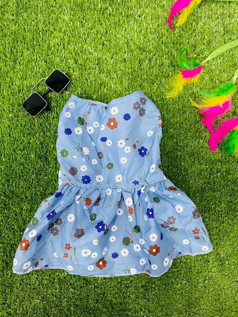 Vestido de verano flores talla s