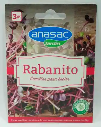 Anasac Semillas Para Brotes Rabanito -