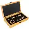 Set Deluxe Vino Con 4 Accesorios Bambú Ecológico