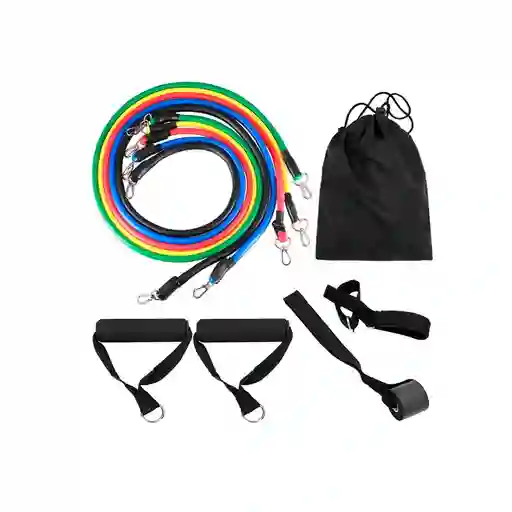 Kit 5 Bandas Elásticas Deportivas De Resistencia