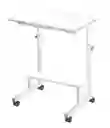 Mesa Notebook Computador Ajustable Con Ruedas Blanca