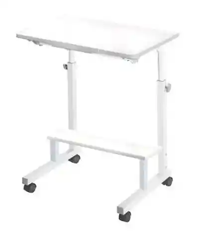 Mesa Notebook Computador Ajustable Con Ruedas Blanca