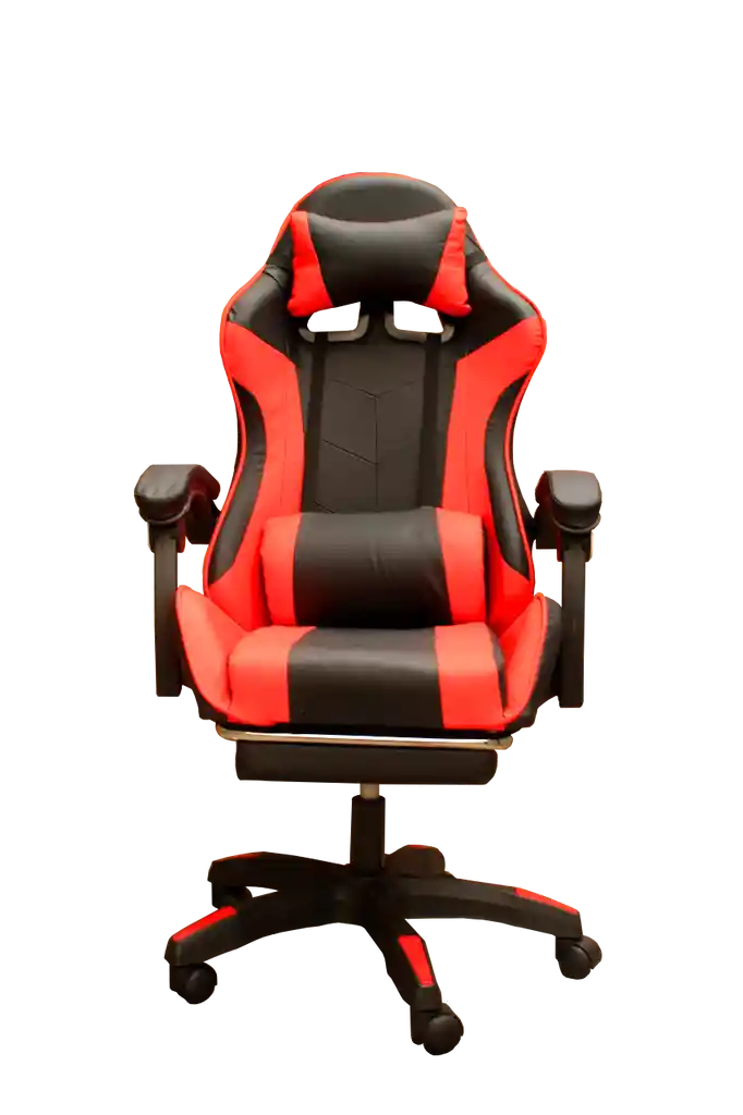 Silla Gamer Oficina Ajustable Y Reclinable Roja