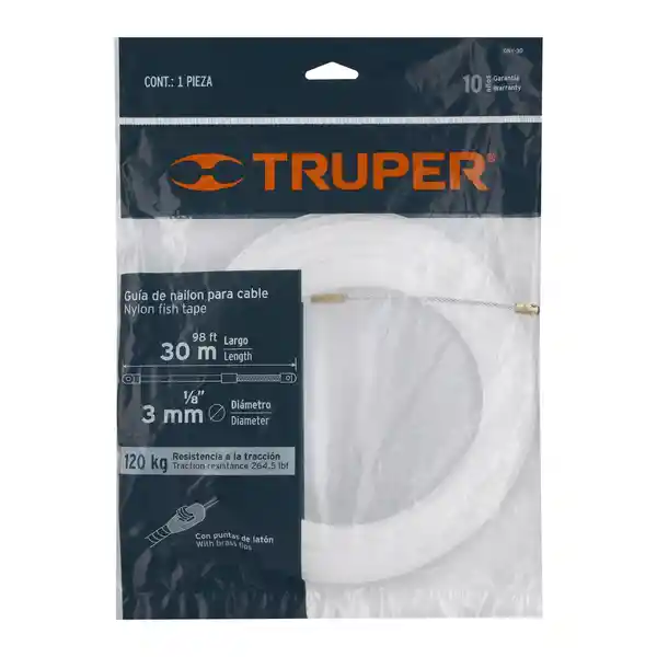 Truper Laucha Guia Para Cables de Nylon 30 m