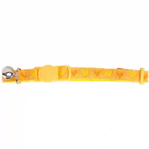 Pawise Collar Gatos Amarillo Corazones