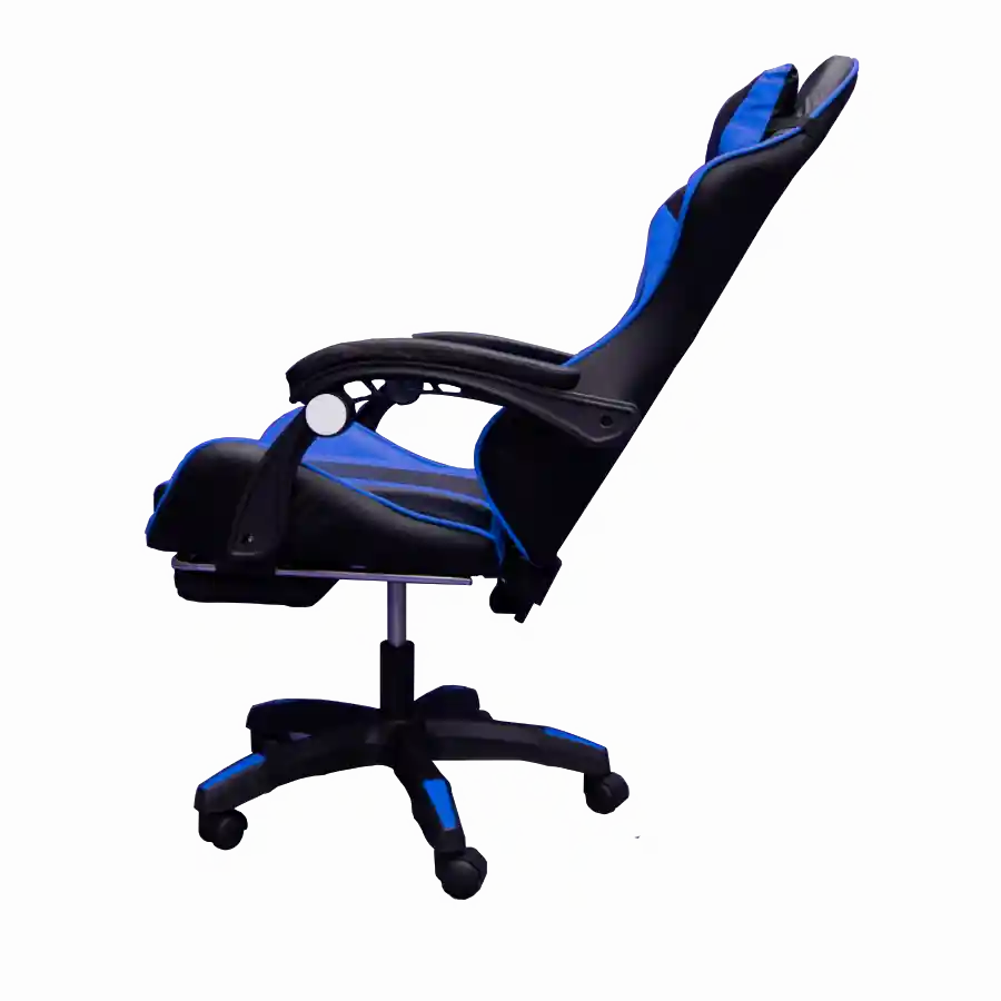 Silla Gamer Oficina Ajustable Y Reclinable Azul