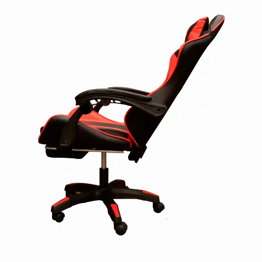 Silla Gamer Oficina Ajustable Y Reclinable Roja