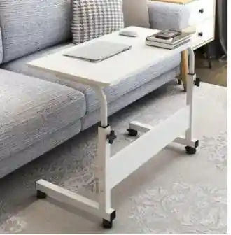 Mesa Notebook Computador Ajustable Con Ruedas Blanca