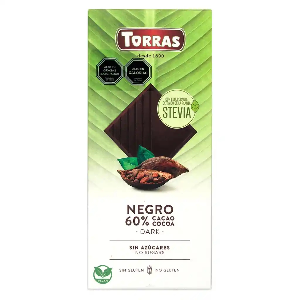 Torras Chocolate Stevia Canela Cacao 60%