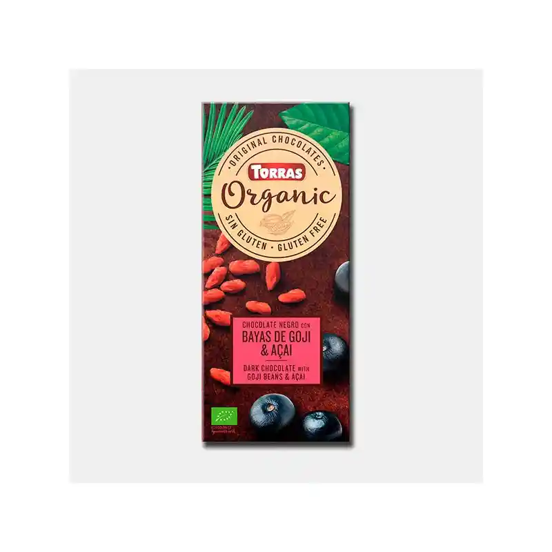 Torras Chocolate Orgánico Goji & Acai 52% Cacao