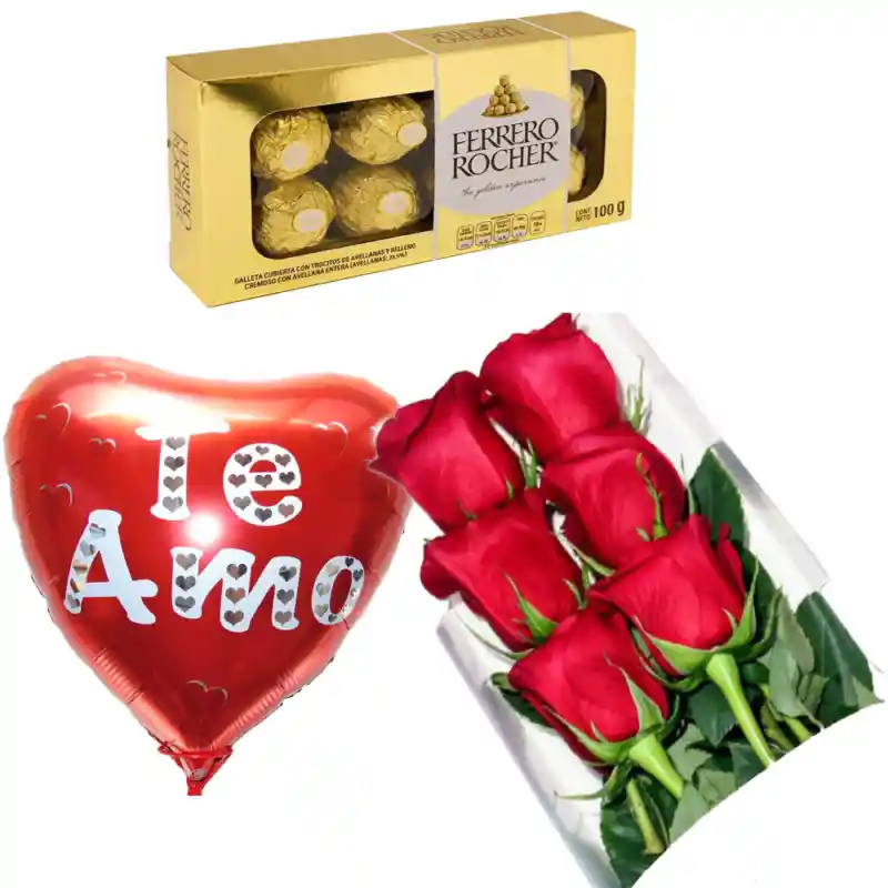 Promo Caja De 6 Rosas